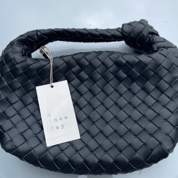 a new day Handbags - NWT A NEW DAY MINI WOVEN BLACK PURSE